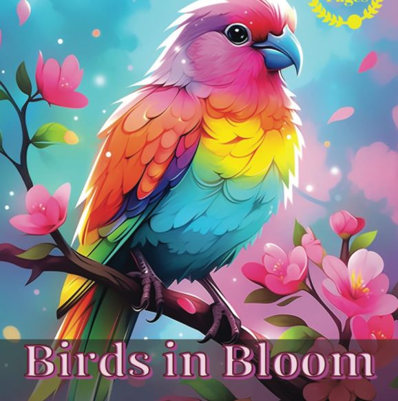 Birds in Bloom Coloring Book Paperback